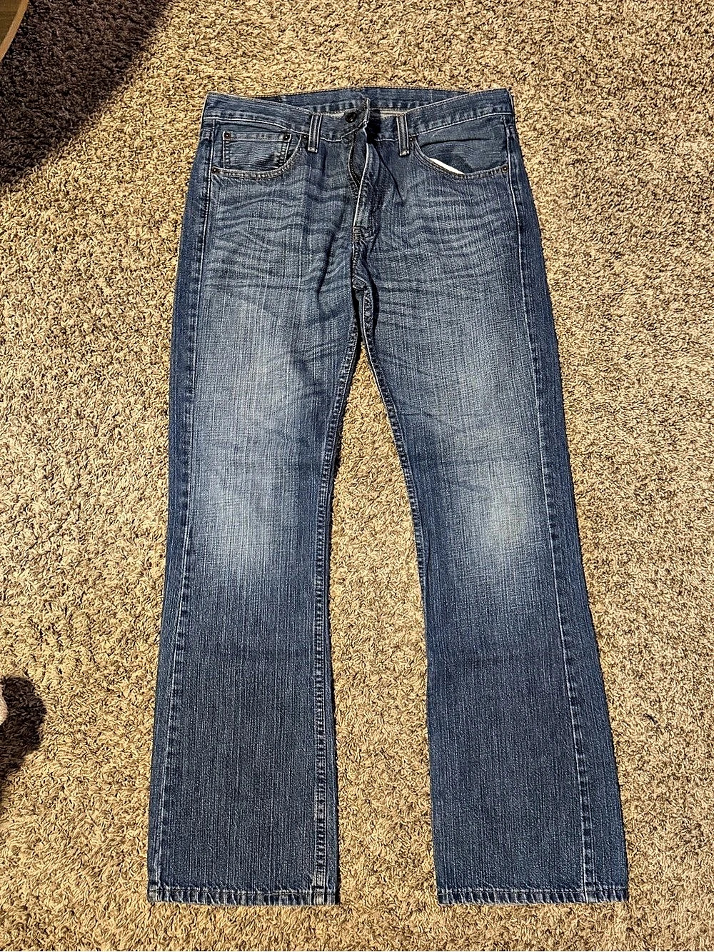 Levi's 527 Slim Bootcut Jeans Blue Waist 34W x 34L